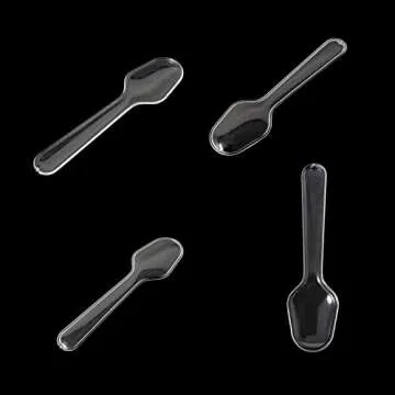 Honbay 200PCS Clear Disposable Tasting Spoons
