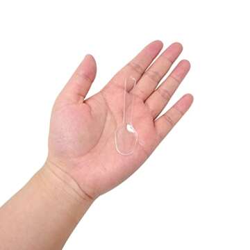 Honbay 200PCS Clear Disposable Tasting Spoons