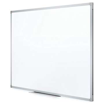 Mead Dry Erase Board, Whiteboard / White Board, 24" x 18", Silver Aluminum Frame (85355)