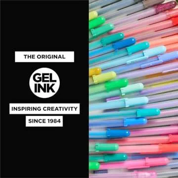 SAKURA Gelly Roll Stardust Clear Glitter Gel Pens - Bold Point Ink Pen for Lettering, Drawing, Invitations, & Stationery - Clear Ink - Bold Line - 6 Pack