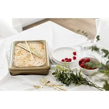 Fancy Panz, Gold Glitter Travel Casserole Carrier