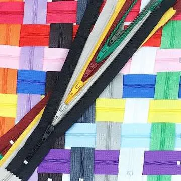 YAKA 60 Pack of 18 Inches Mix Nylon Coil Zippers Bulk - Supplies Zippers for Tailor Sewing Crafts (20 Color)