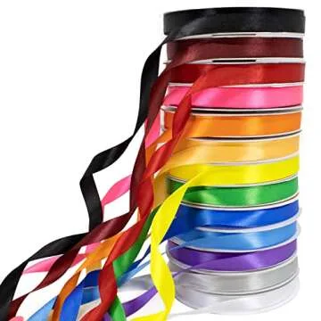 Stuffvisor 1/4" Red Satin Ribbon - 50 Yards of Elegance