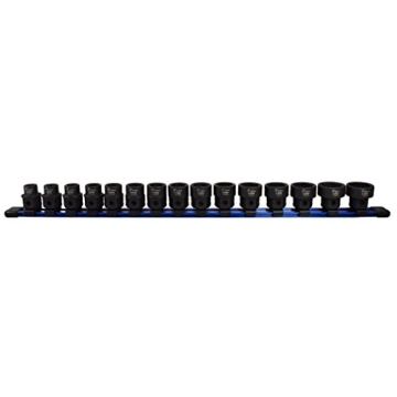 Astro Pneumatic 15Pc 1/2" Drive Low Profile Nano Impact Sockets - Metric