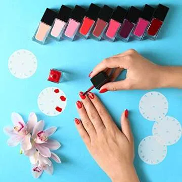 Custom Body Art Nail Stencils - 260 Unique Designs Set