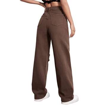 Stylish SweatyRocks Casual Ripped Denim Pants for Women