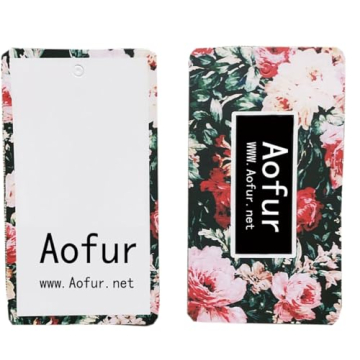 Aofur Summer Cotton V Neck Long Sleeve A-Line Dress