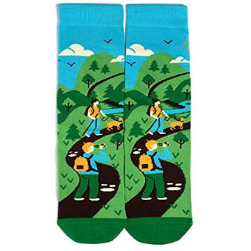 I'd Rather Be - Funny Socks For Men & Women - Gifts For Golf, Hunting, Camping, Hiking, Outdoors, Sports Unisex Adult (US, Alpha, One Size, Regular, Regular, Hiking)