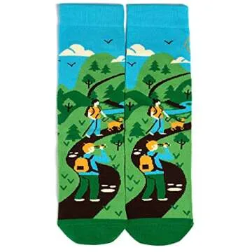 I'd Rather Be - Funny Socks For Men & Women - Gifts For Golf, Hunting, Camping, Hiking, Outdoors, Sports Unisex Adult (US, Alpha, One Size, Regular, Regular, Hiking)