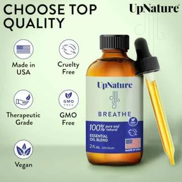 UpNature Breathe Essential Oil - 2oz For Home Diffusers