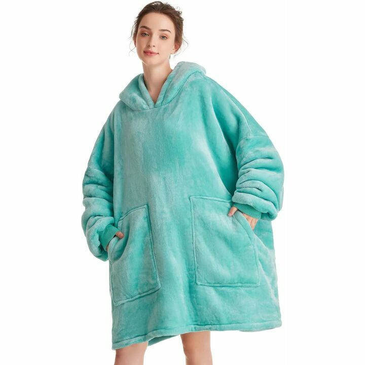 Cozy Aemicion Oversized Sherpa Hoodie Blanket