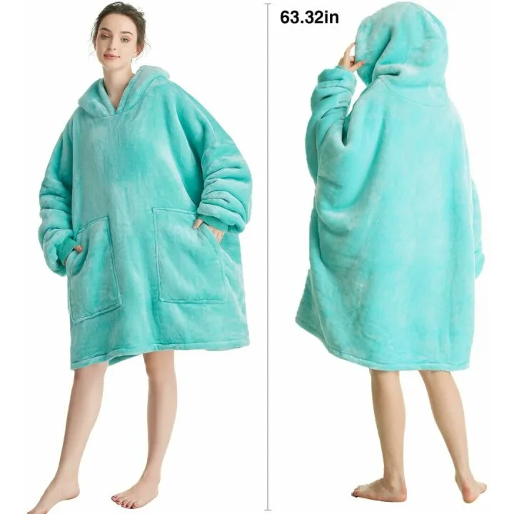 Cozy Aemicion Oversized Sherpa Hoodie Blanket