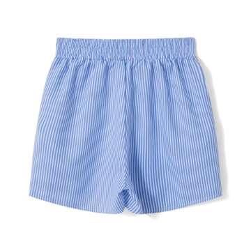 Womens Plaid Striped Boxer Shorts Elastic Waist Pajama Shorts Cute Gingham Sleepwear Y2k Sleeping Pj...