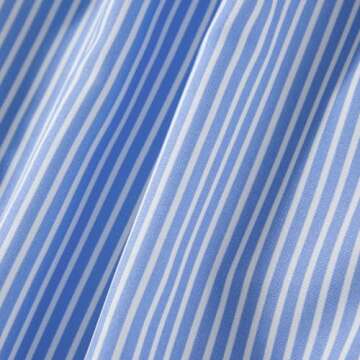 Womens Plaid Striped Boxer Shorts Elastic Waist Pajama Shorts Cute Gingham Sleepwear Y2k Sleeping Pj Micro Shorts (Stripe Sky Blue, S)