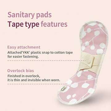 think ECO Organic Reusable Cotton Menstrual Pads - 3 Pack