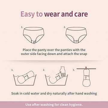 think ECO Organic Reusable Cotton Menstrual Pads - 3 Pack