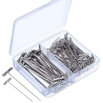 Blulu Steel T-Pins for Crafts, Knitting, & Modeling 150 pcs
