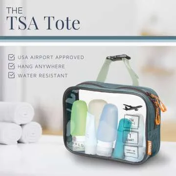 Toiletry Bag Kit: Hanging Travel & 311 TSA Bags