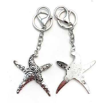 Smiling Wisdom - Starfish Story Appreciation Small Keepsake Card and Keychain Gift Set - You Make a ...