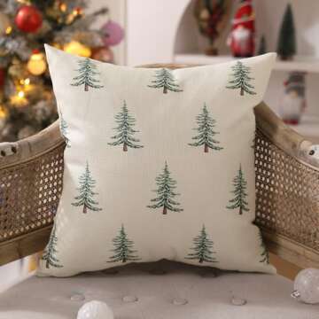 DFXSZ Christmas Pillow Covers 20x20 Set of 2 Winter Family Decor