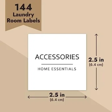 Talented Kitchen 144 Minimalist Laundry Room Labels for Easy Organization