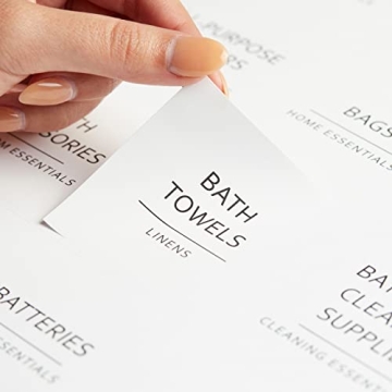 Talented Kitchen 144 Minimalist Laundry Room Labels for Easy Organization