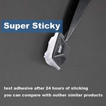 Zip Tie Mounts - Small Cable Tie Adhesive Mount, 3/4in black 100PCS. Wires Zip Tie Adhesive-backed anchors for Pedal Board Cable Management Indoor