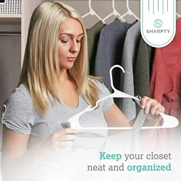 Buy Sharpty Plastic Hangers for Smart Closet Organization