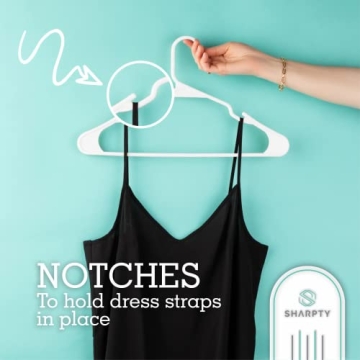 Buy Sharpty Plastic Hangers for Smart Closet Organization