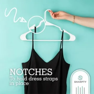 Buy Sharpty Plastic Hangers for Smart Closet Organization