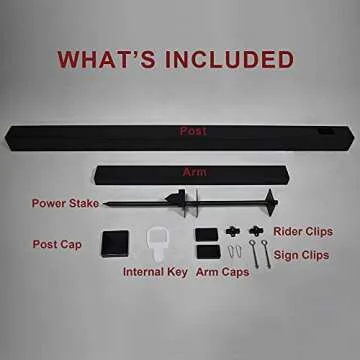 Vinyl PVC Real Estate Sign Post - Durable & Stylish