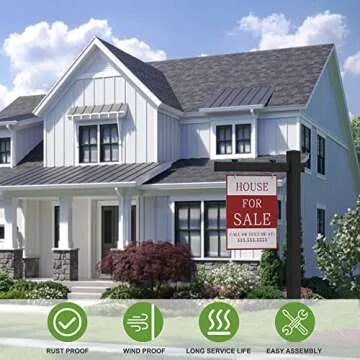 Vinyl PVC Real Estate Sign Post - Durable & Stylish