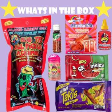 Chamoy Pickle Kit, Takis, Popular Mexican Candy, As Seen on Tik Tok Trend Items, Lucas Gusano, Salsa...