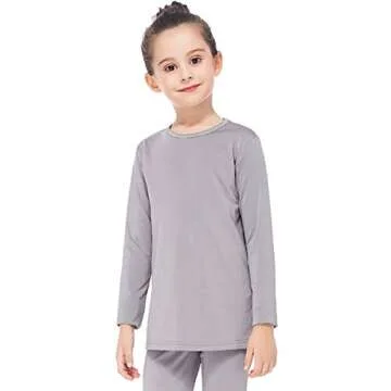 Subuteay Kids Fleece Lined Thermal Tops for Winter