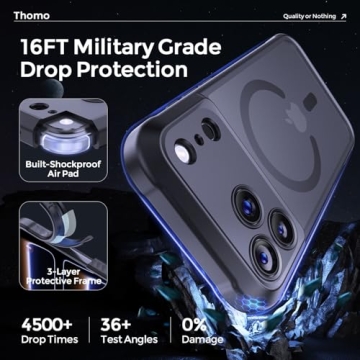 Thomo Magnetic iPhone 17 Pro Max Case with Military Protection