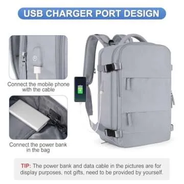 coofay Large Personal Item Travel Backpack For Women Men Airline Approved Carry On Flight Waterproof Sports Luggage Casual Daypack Small Hiking