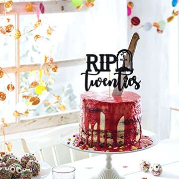 Rip Twenties Cake Topper for 30th Birthday Parties