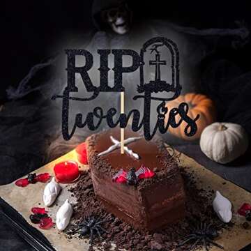 Rip Twenties Cake Topper for 30th Birthday Parties