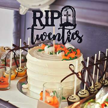 Rip Twenties Cake Topper for 30th Birthday Parties