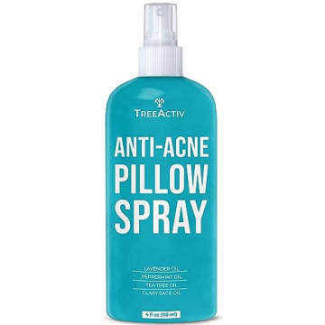 TreeActiv Anti-Acne Pillow Spray, 4 oz, Lavender Sleep Spray for Pillows, Pure Lavender Essential Oil Air Freshener, Pillow Linen Spray for Bedding, Aromatherapy Lavender Spray for Sleep, 1000 Sprays