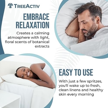 TreeActiv Anti-Acne Pillow Spray, 4 oz, Lavender Sleep Spray for Pillows, Pure Lavender Essential Oil Air Freshener, Pillow Linen Spray for Bedding, Aromatherapy Lavender Spray for Sleep, 1000 Sprays