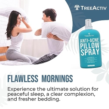 TreeActiv Anti-Acne Pillow Spray, 4 oz, Lavender Sleep Spray for Pillows, Pure Lavender Essential Oil Air Freshener, Pillow Linen Spray for Bedding, Aromatherapy Lavender Spray for Sleep, 1000 Sprays