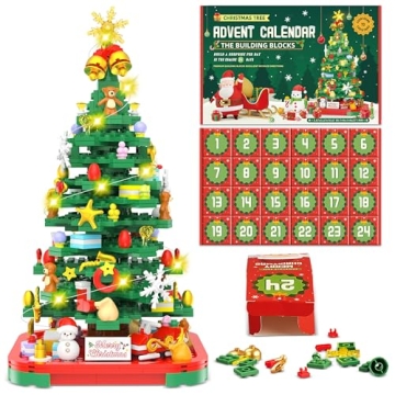 2024 Advent Calendar Lego Building Toy & LED Lights