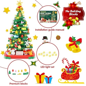 2024 Advent Calendar Lego Building Toy & LED Lights