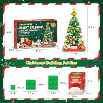 2024 Advent Calendar Lego Building Toy & LED Lights