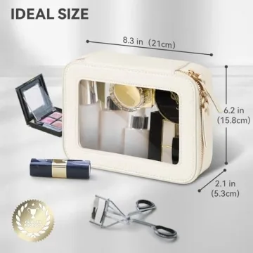 Chic Prite Clear Waterproof Makeup Bag for Organizing