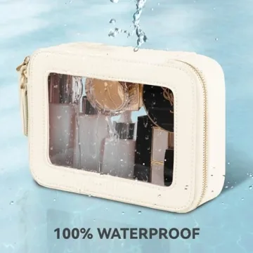 Chic Prite Clear Waterproof Makeup Bag for Organizing