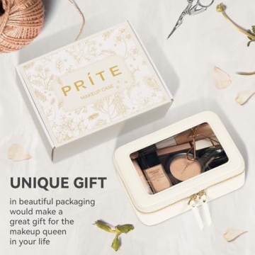 Chic Prite Clear Waterproof Makeup Bag for Organizing