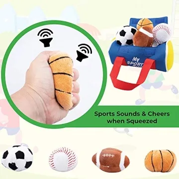Etna My Sports Bag Plush Toy Play Set for Toddlers