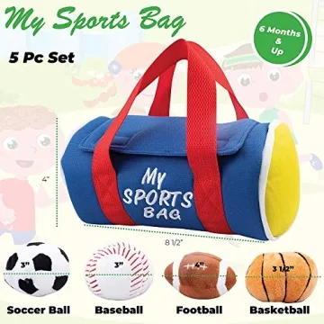 Etna My Sports Bag Plush Toy Play Set for Toddlers